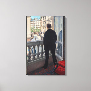 Toile Gustave Caillebotte - Jeune Homme à sa Fenêtre