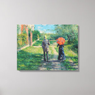Toile Gustave Caillebotte - Le Chemin montant