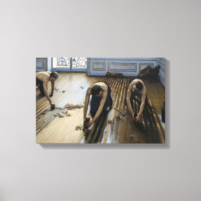 Toile Gustave Caillebotte - Les Raboteurs de parquet (Recto)