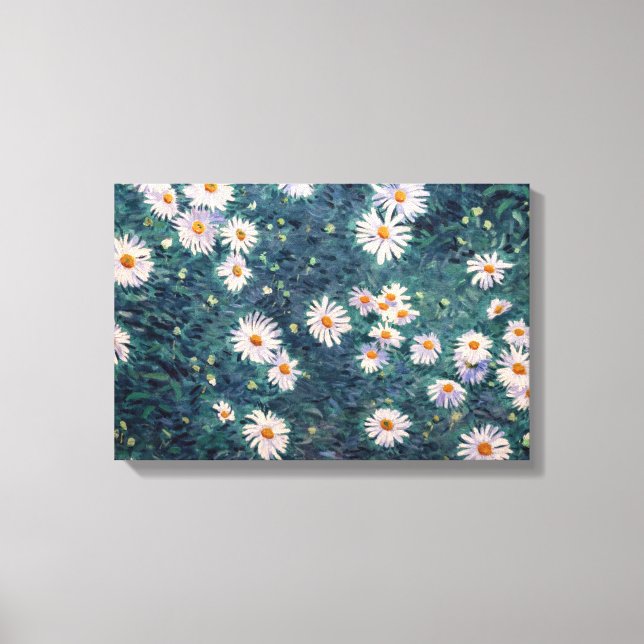 Toile Gustave Caillebotte - Parterre de Marguerites, Dét (Recto)