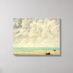 Toile Gustave Courbet   la mer calme