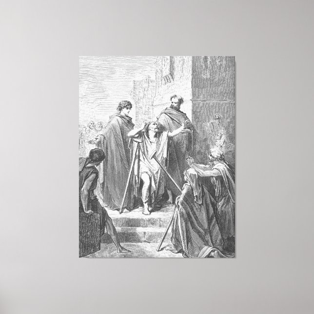 Toile Gustave Doré - Actes 3 Pierre et Jean à la Belle (Recto)