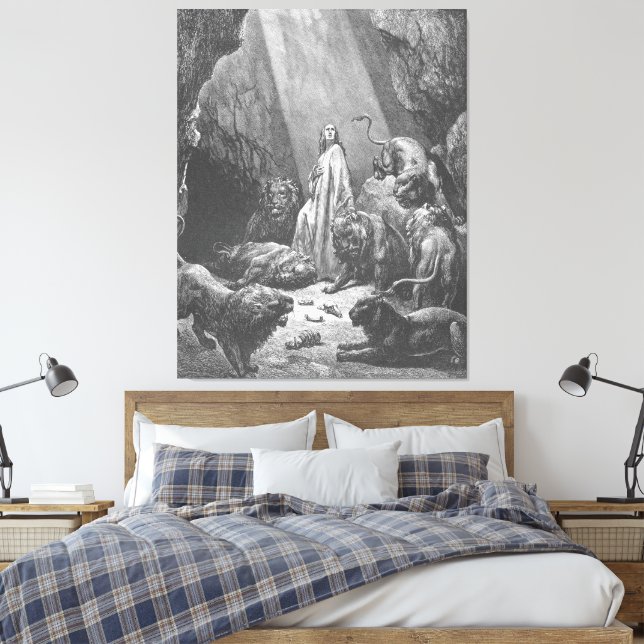 Toile Gustave Doré - Daniel dans la fosse aux lions (Insitu(Chambre))