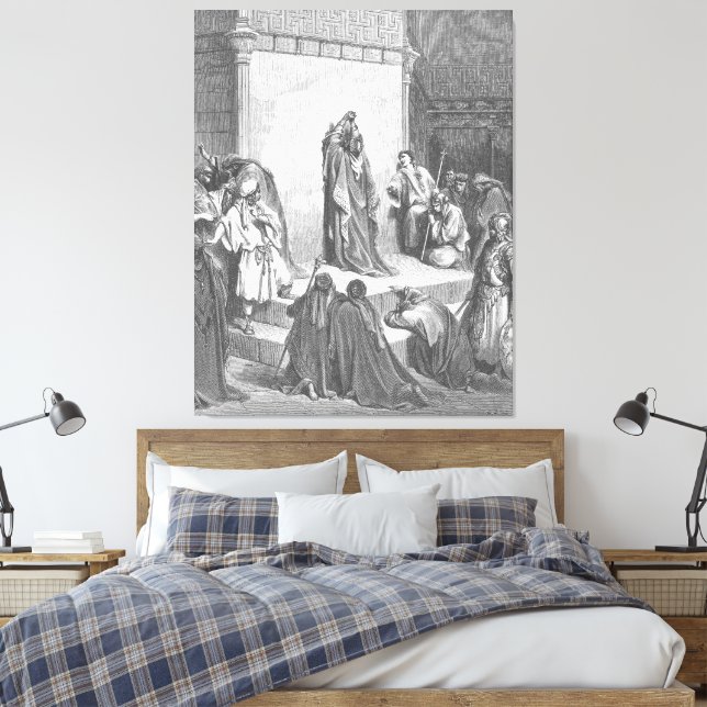 Toile Gustave Doré - David pleure la mort d'Absalom (Insitu(Chambre))