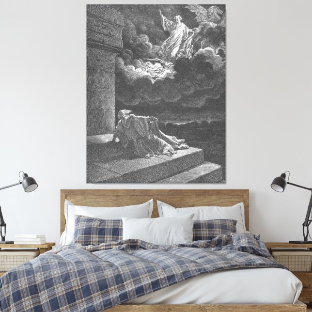 Toile Gustave Doré - Élie monte au ciel dans un char (Insitu(Chambre))