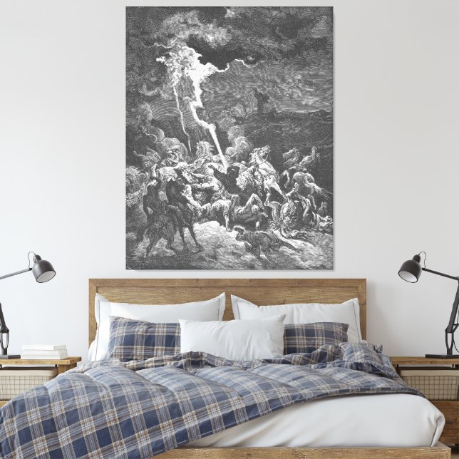 Toile Gustave Doré - Elijah Destroys the Messengers  (Insitu(Chambre))