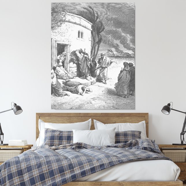 Toile Gustave Doré - Job apprend ses malheurs (Insitu(Chambre))