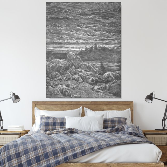 Toile Gustave Doré - La mort des fils de Gédéon (Insitu(Chambre))