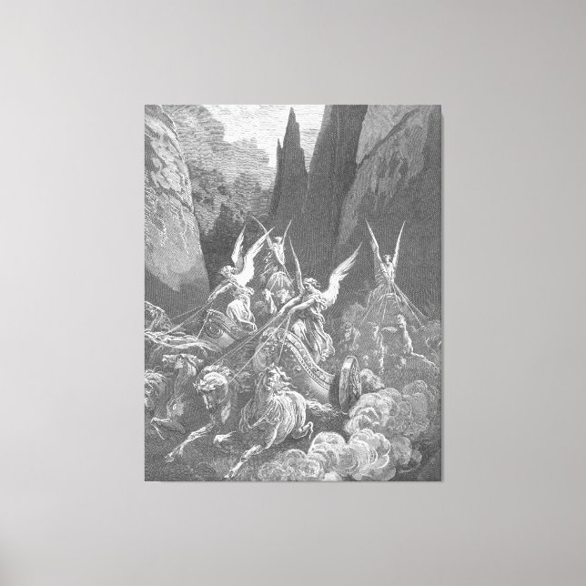 Toile Gustave Doré - La vision de Zacharie des quatre ch (Recto)