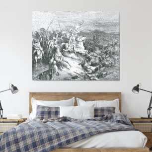 Toile Gustave Doré - L'ange est envoyé pour délivrer Isr