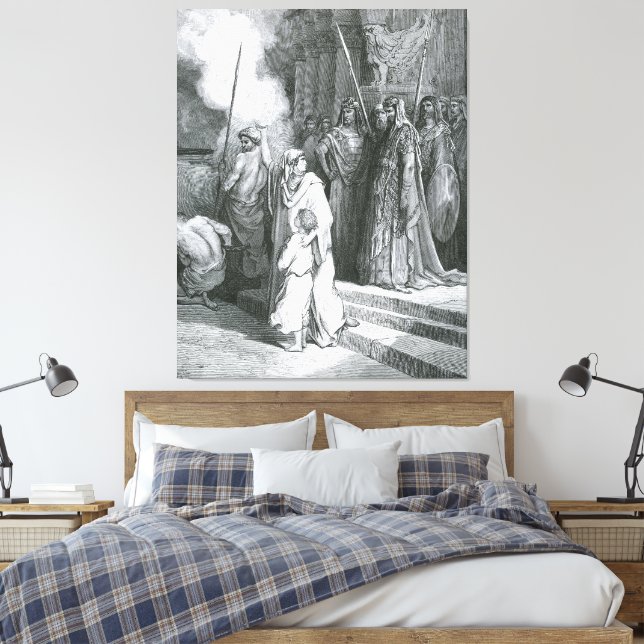 Toile Gustave Doré - Le Courage d'une Mère (Insitu(Chambre))