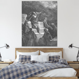 Toile Gustave Doré - Le prophète Jérémie