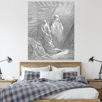 Toile Gustave Doré - Luc 10C Jésus à la maison de Mart