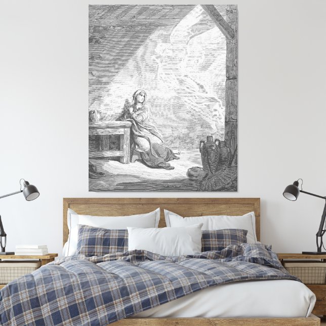 Toile Gustave Doré - Luc 1 - L'Annonciation (Insitu(Chambre))