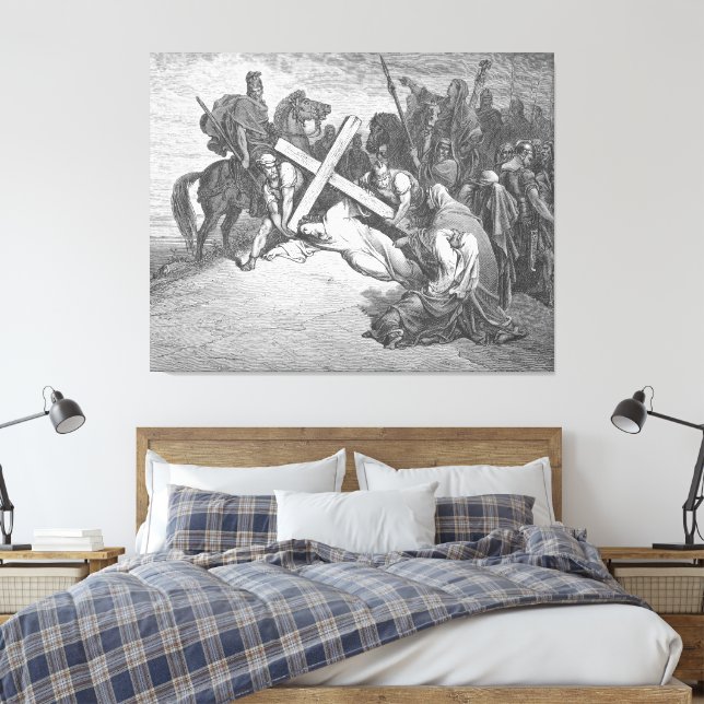 Toile Gustave Doré - Luc 23A Jésus arrive à Calvaire (Insitu(Chambre))