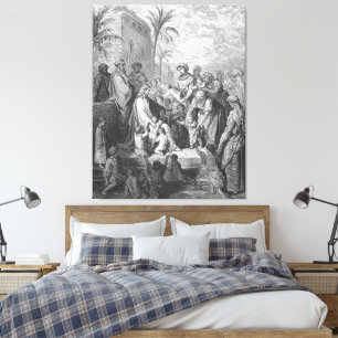 Toile Gustave Doré - Marc 10 Jésus bénit les petits 