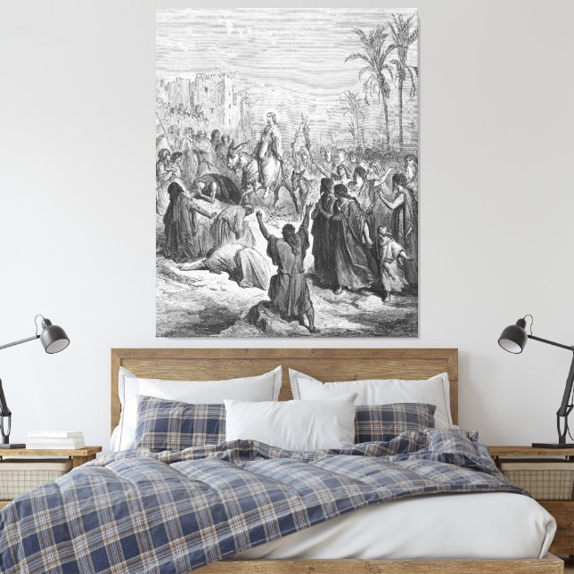 Toile Gustave Doré - Matt 21 Jesus Enters Into Jerusalem (Insitu(Chambre))