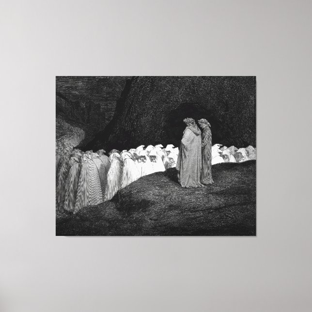 Toile Gustave Doré - Où les hypocrites sont punis (Recto)