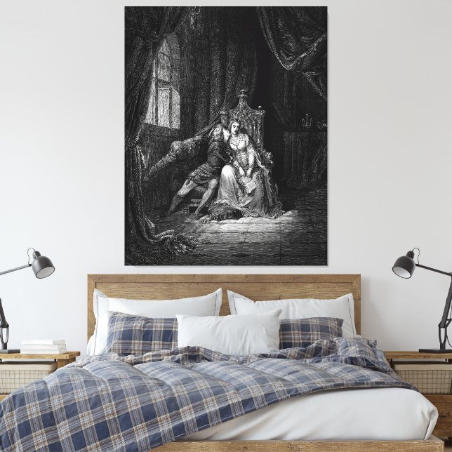 Toile Gustave Doré - Paolo Malatesta et Francesca  (Insitu(Chambre))