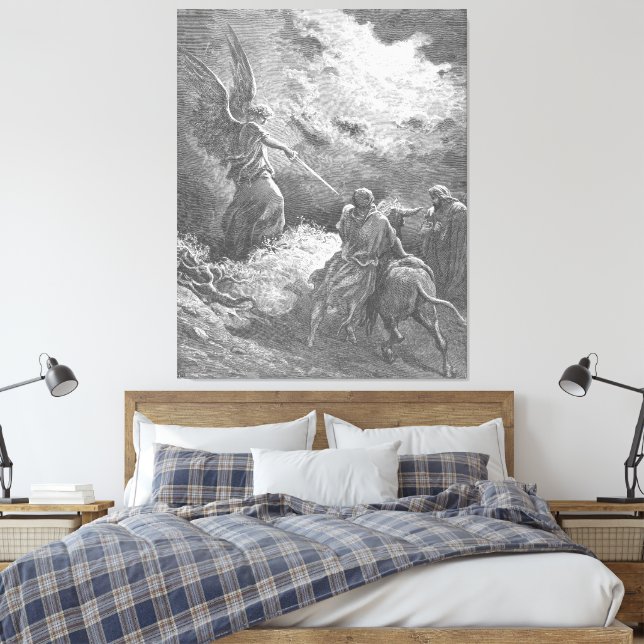 Toile Gustave Doré - Un ange apparaît à Balaam (Insitu(Chambre))