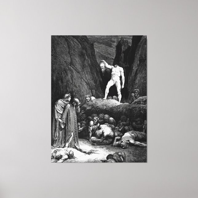 Toile Gustave Doré - Virgil and Dante Meet Bertram dal B (Recto)