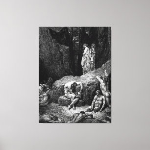 Toile Gustave Doré - Virgile réprimande Dante