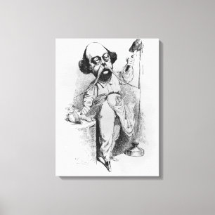 Toile Gustave Flaubert disséquant Madame Bovary