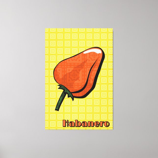 Toile Habanero Chili Pepper Canvas (Recto)