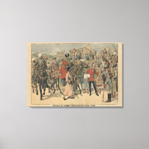 Toile Habibullah Kahn Emir d'Afghanistan