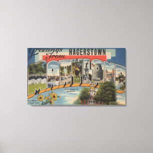 Toile Hagerstown, le Maryland - grandes scènes de lettr