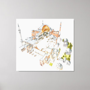 Toile Hagia Sophia. Istambul Turquey.