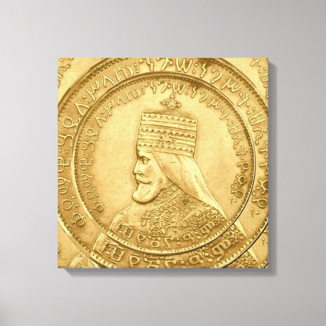 Toile Haile Selassie Jah Rastafari Reggae Rasta Roots  (Recto)