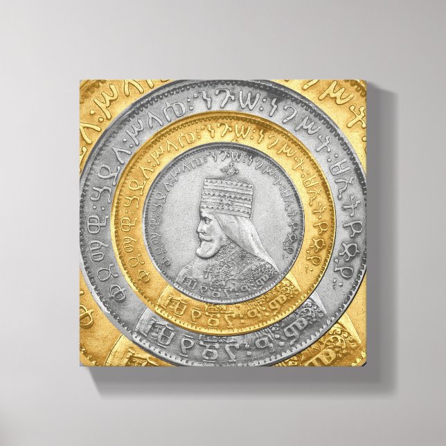 Toile Haile Selassie Jah Rastafari Reggae Rasta Roots  (Recto)