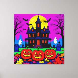 Toile Halloween Art Pop Moderne
