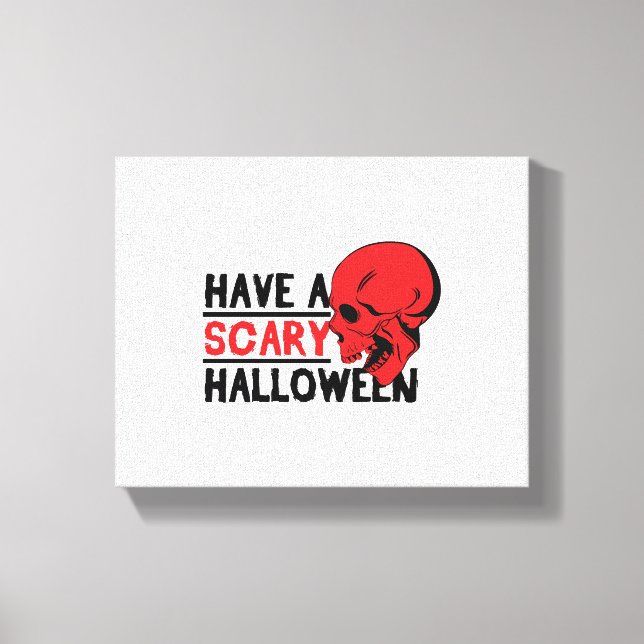 Toile Halloween - Avoir un halloween effrayant (Recto)