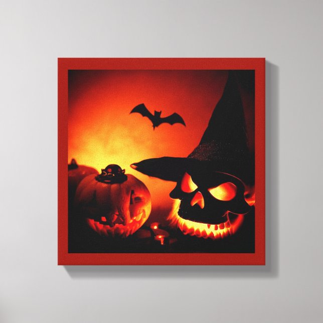 Toile Halloween - Citrouilles lumineuses 6 (Recto)