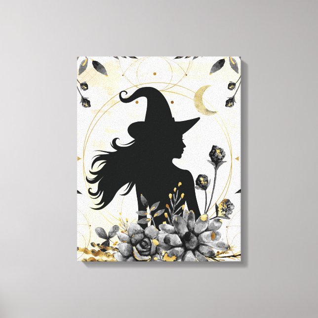 Toile Halloween contemporain moderne sorcière 3 (Recto)