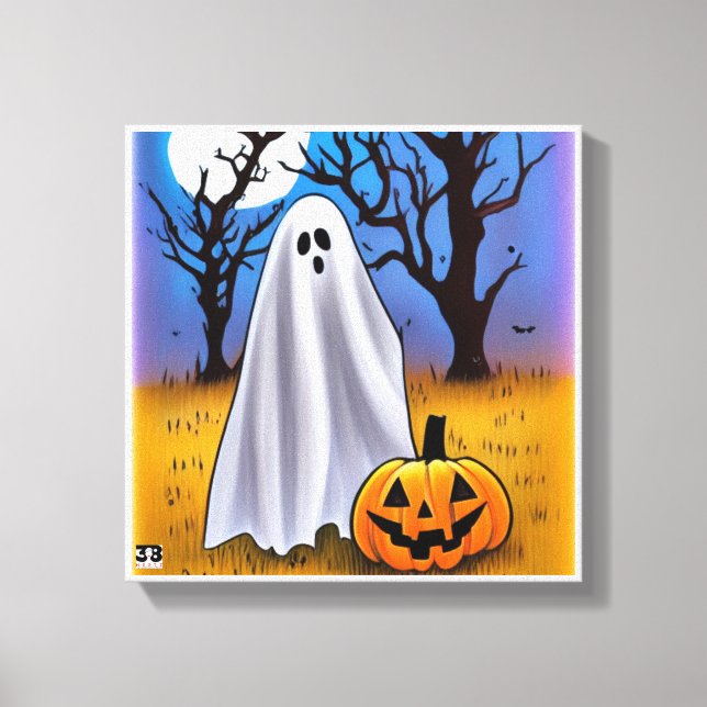Toile Halloween Ghost Canvaste Art (Recto)