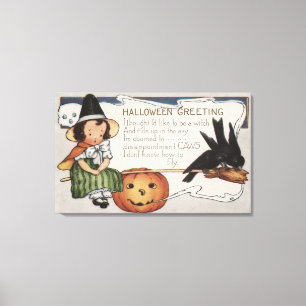 Toile Halloween GreetingCrows