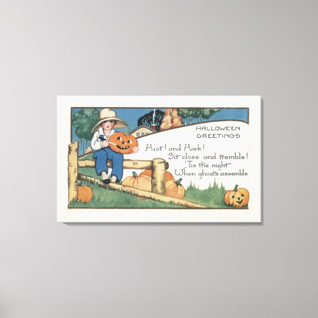 Toile Halloween GreetingHist et Hark (Recto)