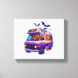 Toile Halloween Haunted Camper Van