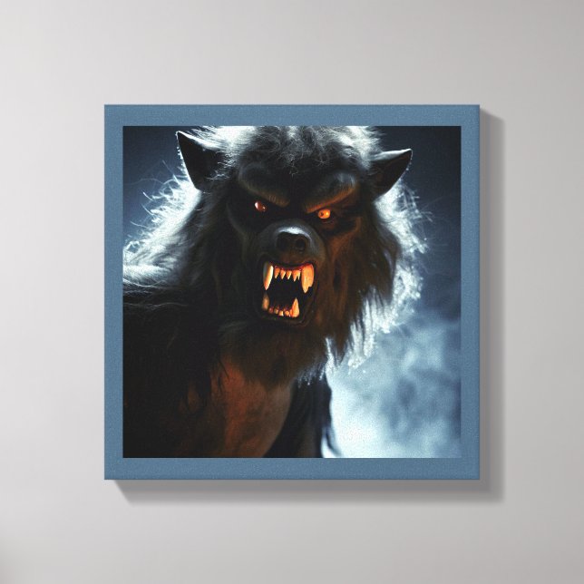 Toile Halloween - Loup-garou 1 (Recto)