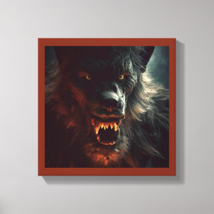 Toile Halloween - Loup-garou 3