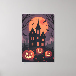 Toile Halloween minimaliste moderne effrayant