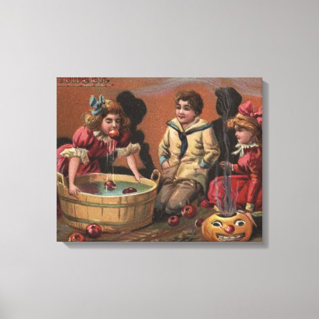Toile Halloween Salutation Bobbing pour Pommes #2 (Recto)