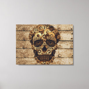 Toile Halloween Steampunk Skeleton Canvas