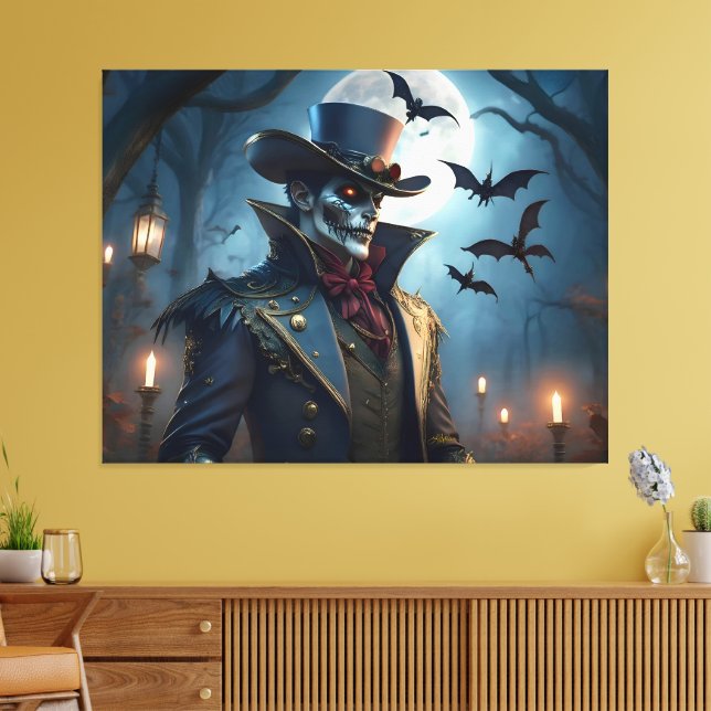 Toile Halloween Steampunk Southern Gentleman Zombie (Insitu(Salon))