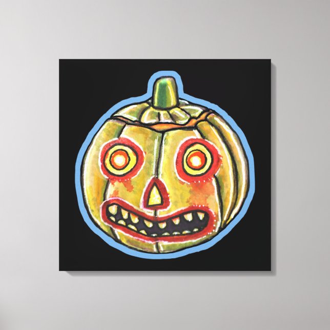 Toile Halloweenies Vintages Citrouilles tombées (Recto)