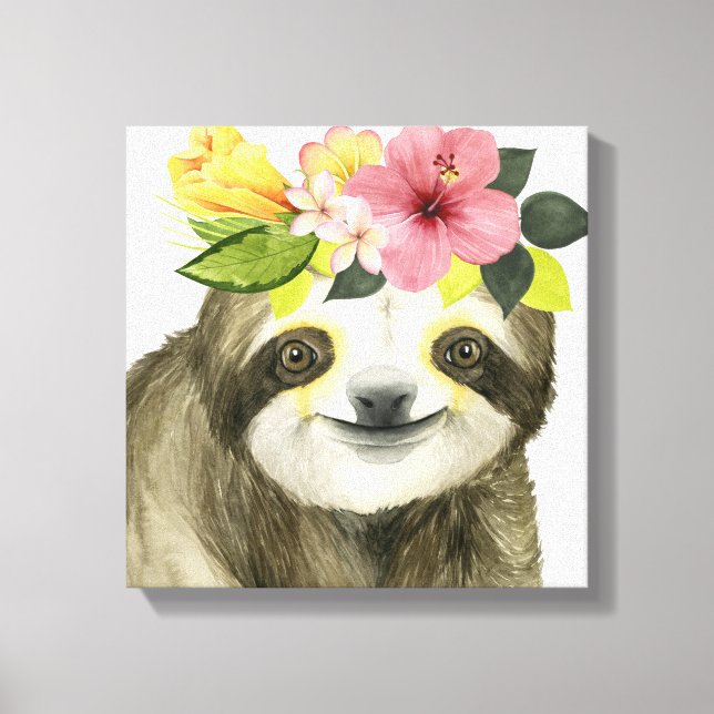 Toile Halo tropical | Sweet Sloth (Recto)