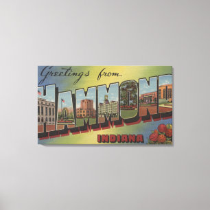 Toile Hammond, Indiana - grandes scènes de lettre